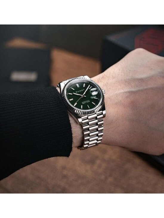 NWT Duxot Marcel Automatic Green Dial Men\'s Watch